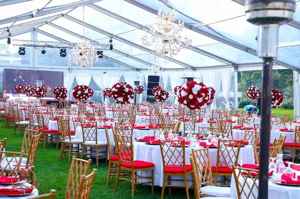 500 Seater Ideal Outdoor Large Clear PVC Fabric Transparent Tents for Wedding Party