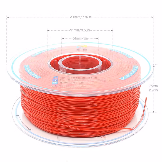 Is9001 Vérifié Usine En Gros Imprimantes 3D 95A Filament Flexible TPU Extrêmement Durable Bonne Imprimabilité Matériaux D'impression 3D TPU Rouge 1,75 mm 1 kg